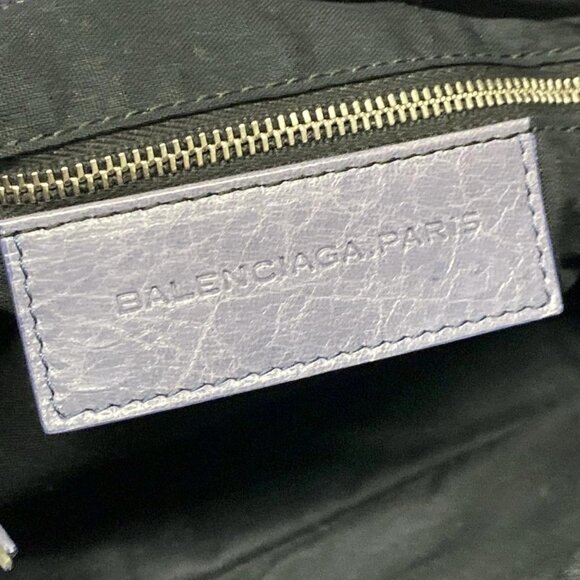 Auth BALENCIAGA The Giant Town 285434 Blue Leather - Handbag - Picture 14 of 15